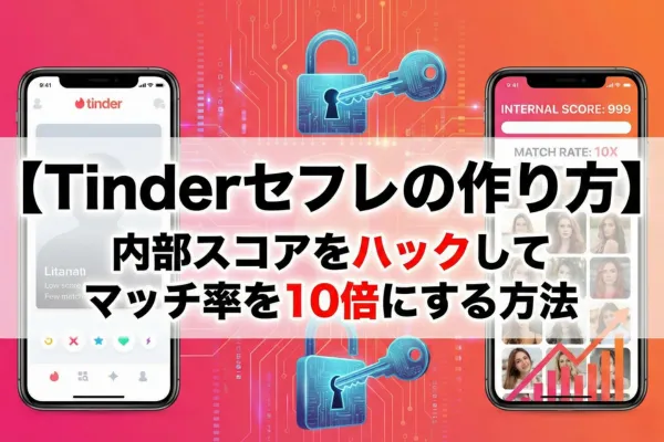 【Tinderセフレの作り方】内部スコアをハックしてマッチ率を10倍にする方法