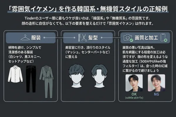 「雰囲気イケメン」を作る韓国系・無機質スタイルの正解例