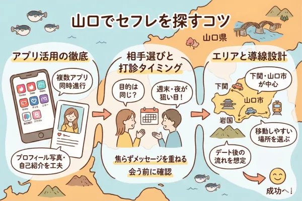 山口でセフレを探すコツ